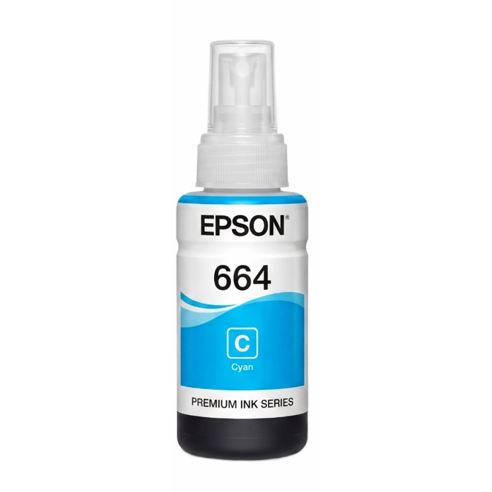 Epson 664 Cyan Genuine Inkjet Ink Bottle 70ml view 2